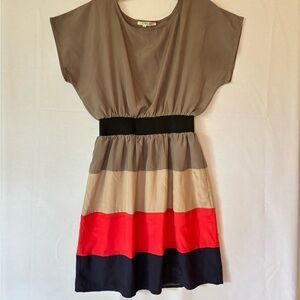 Colorblock Midi Dress